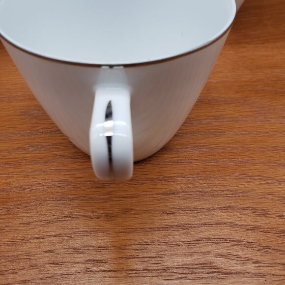 Mikasa Blue Rose Cups Set of 3 – Platinum Trim – No Saucers – Mid Century Japan - Picture 4 of 7